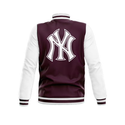 Outfit N Stories | Maroon NY Varsity Jacket