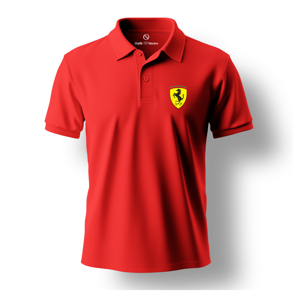 Outfit N Stories | Ferrari Red Polo