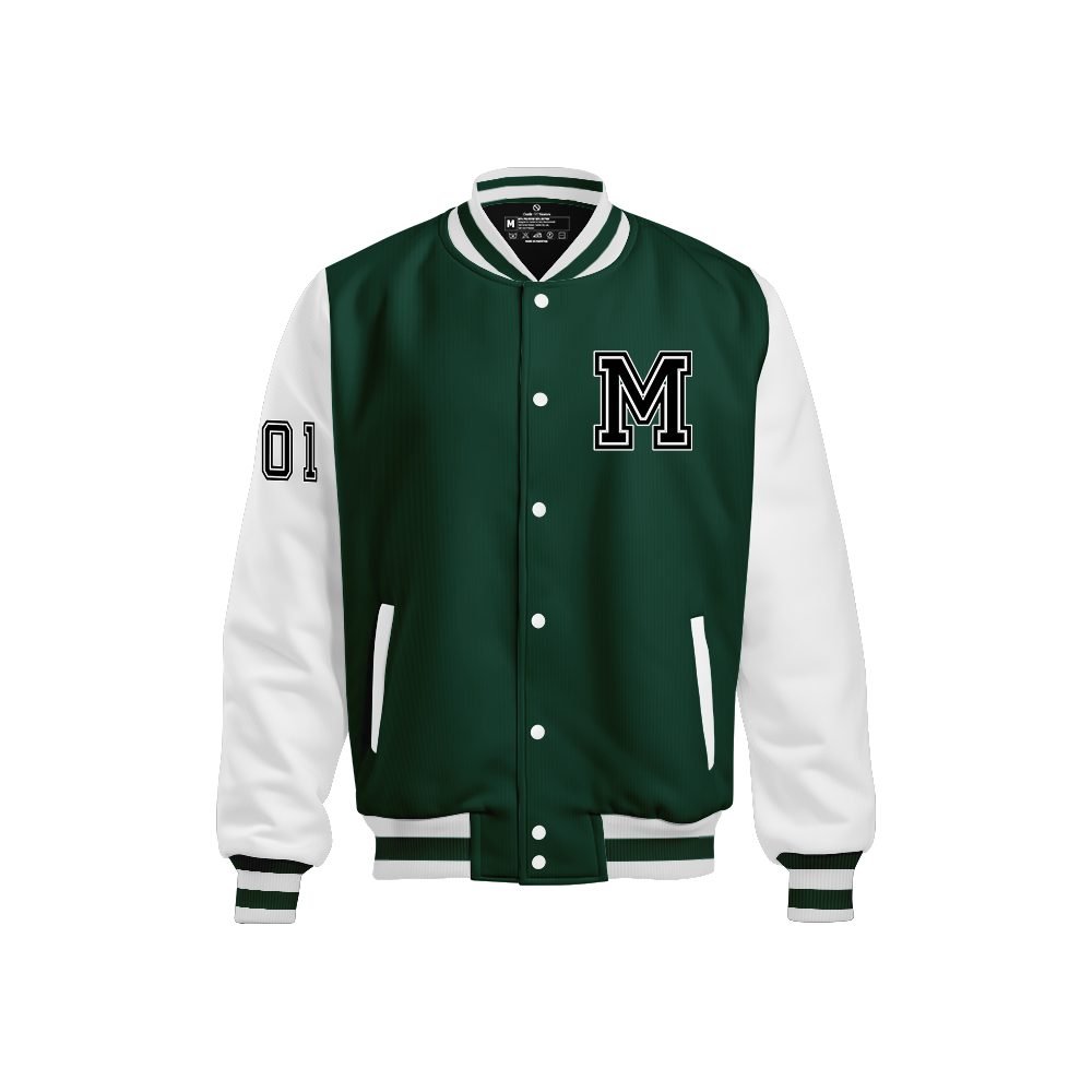 Outfit N Stories | Green Varsity Jacket