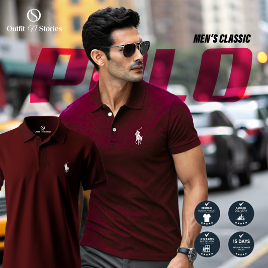 Outfit N Stories | Maroon Classic Polo