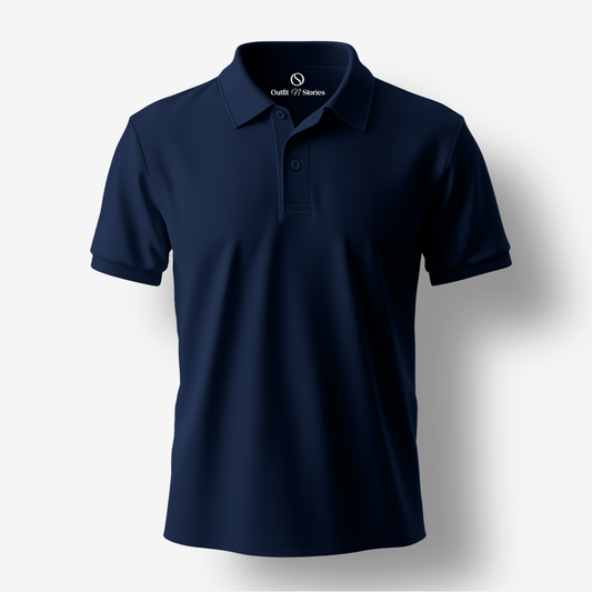 Outfit N Stories | Navy Blue Classic Polo