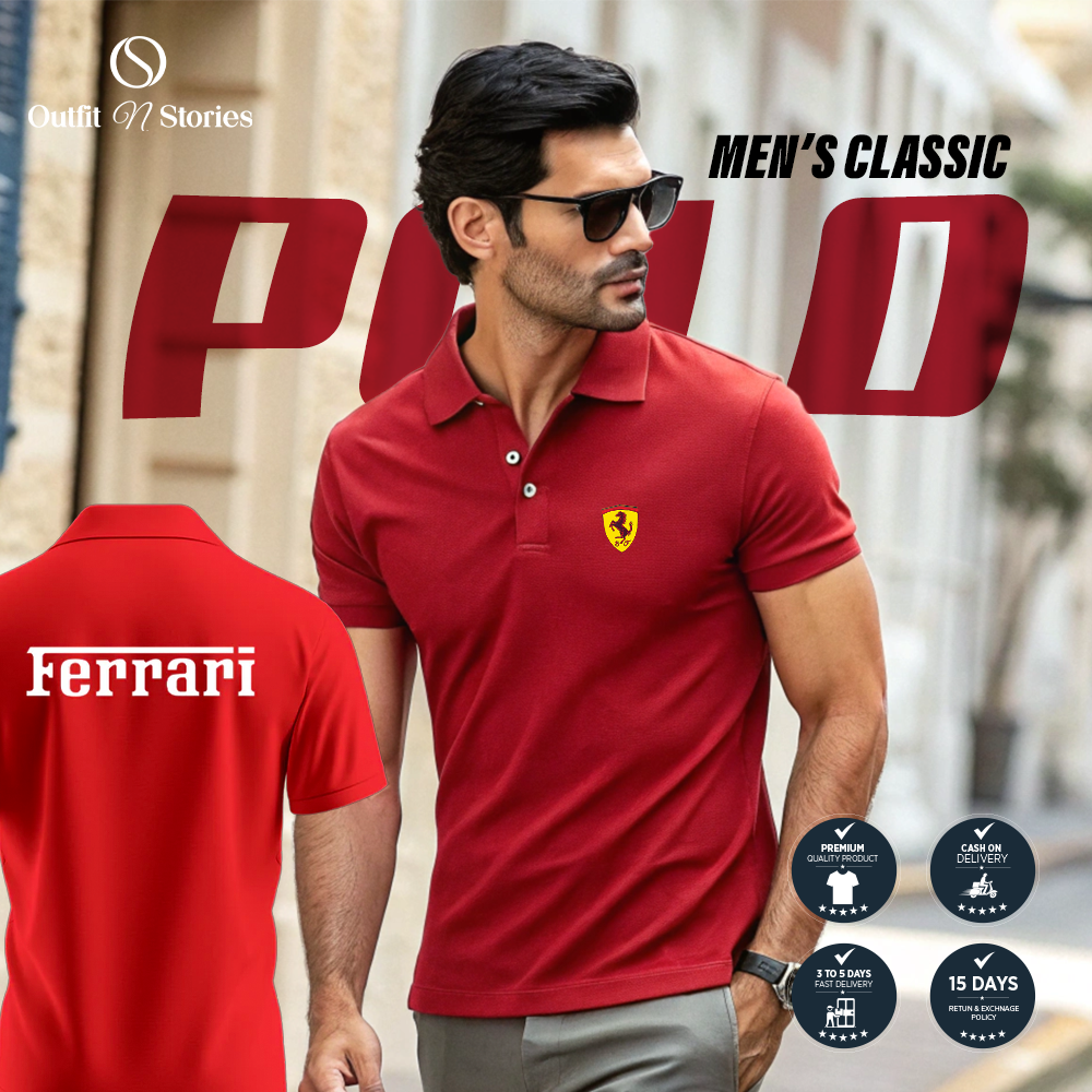 Outfit N Stories | Ferrari Red Polo